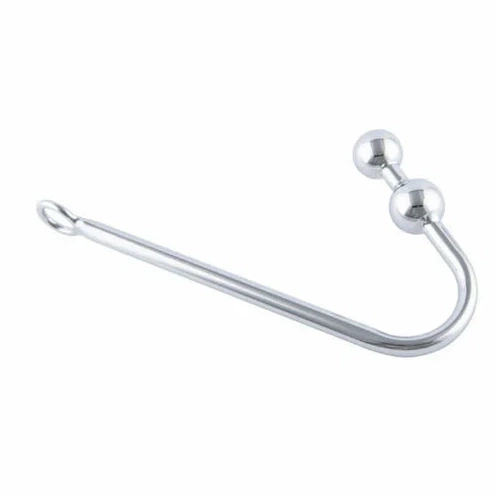 Two Hook Stainless Pleasurable Anal Steel Balls 4417 0615